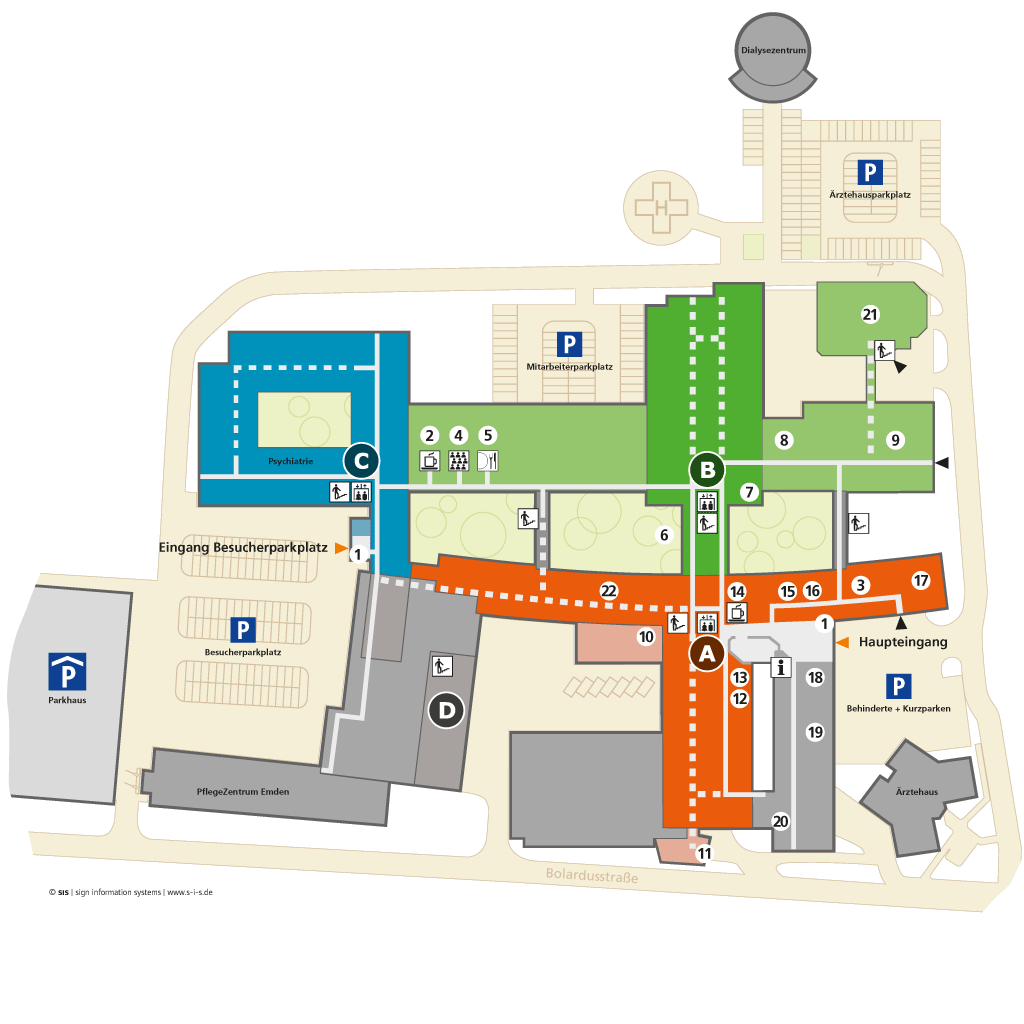 Lageplan Klinikum Emden Lageplan Klinikum Emden